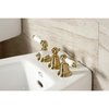 Kingston Brass ThreeHandle Bidet Faucet, Brushed Brass KB327PL